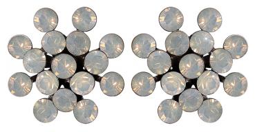 Grey Opal - Magic Fireball Studs